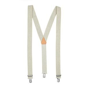 NWT Stars & Stripes Old Style western suspenders Clip white